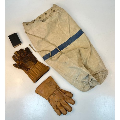 624 - A Parcel of WW2 RAF Aircrew Items Comprising; 1) RAF Kitbag Numbered 2528859, 2) A Pair of RAF Aircr... 