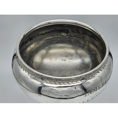 1382 - An Antique Sterling Silver Trophy Cup. Hallmarks for Birmingham 1913. Comes on a thin plastic base. ... 