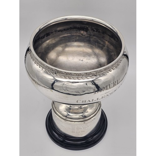 1382 - An Antique Sterling Silver Trophy Cup. Hallmarks for Birmingham 1913. Comes on a thin plastic base. ... 