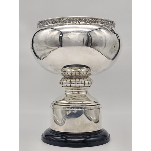 1382 - An Antique Sterling Silver Trophy Cup. Hallmarks for Birmingham 1913. Comes on a thin plastic base. ... 