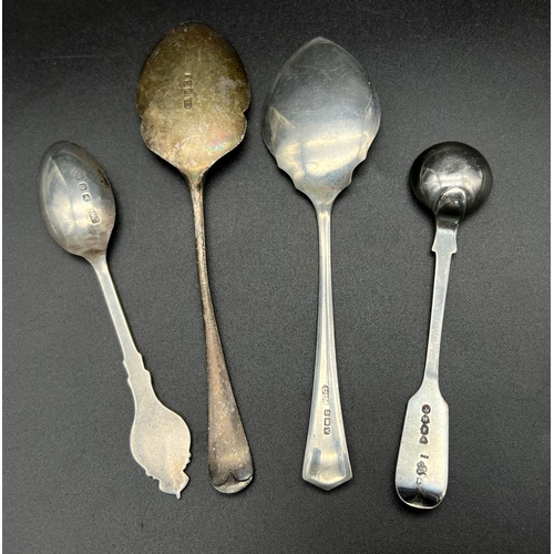 492 - Four Antique 925 Silver Spoons - Including a King Edward VIII Coronation spoon. 49g total weight.