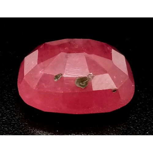 754 - A Rare 6.13ct Natural Ruby from Mozambique. Heat treated and comes with a GGI certificate.