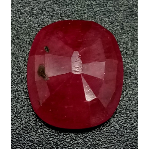 754 - A Rare 6.13ct Natural Ruby from Mozambique. Heat treated and comes with a GGI certificate.