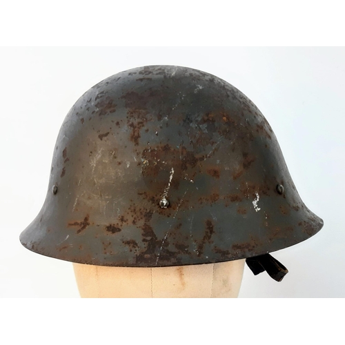 486 - WW2 Japanese Civil Defence (Home Guard) Helmet with loner.