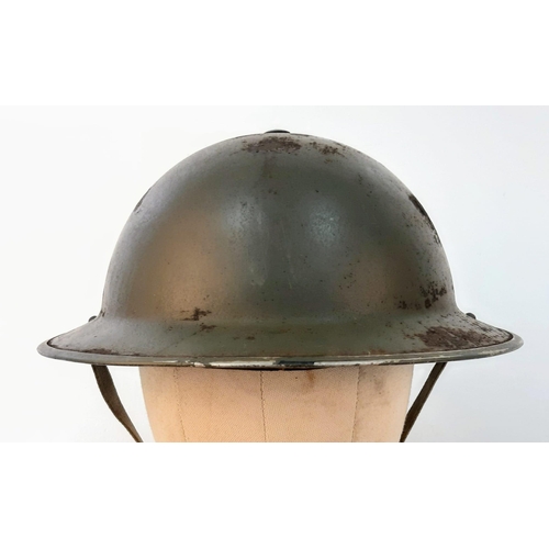 89 - 1939 Dated British Army MK II Helmet. Used by the Irish Army during their emergency crisis 1939-1945... 