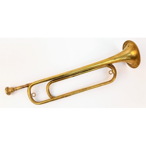 99 - 3rd Reich Hitler Youth Banner Trumpet.