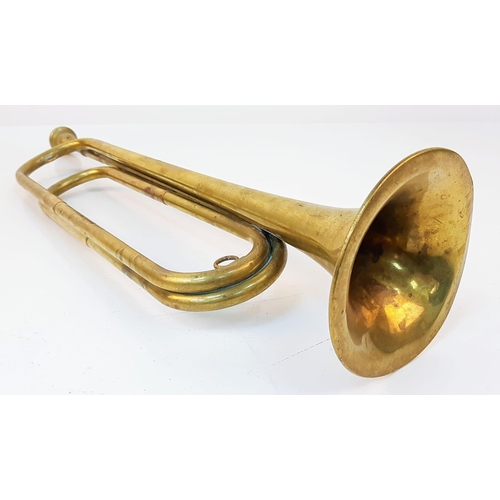 99 - 3rd Reich Hitler Youth Banner Trumpet.