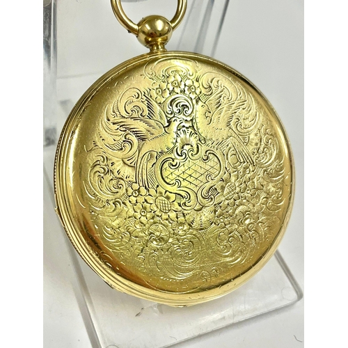 1 - Rare Gents 18ct Gold Cartier Two Train Jump Seconds Pocket Watch, Working and stop seconds function ... 