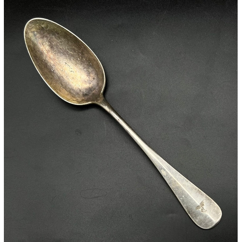 1105 - WW2 German Luftwaffe Dessert Spoon. From the Channel Island Guernsey.