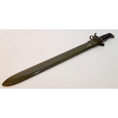 163 - 1942 Dated US 1905/42 16” M1 Garand Bayonet Maker P.A.L. These longer bayonets were mainly issued
to... 