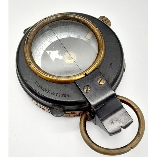 750 - 1916 Dated British Army Officers Compass. Maker T.Cooke & Sons. In leather case.