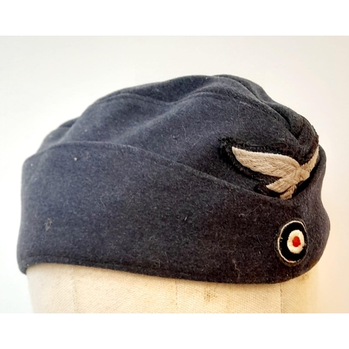 82 - WW2 German Luftwaffe Enlisted Mans Side Cap.