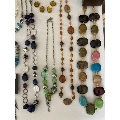 21 - Large selection of better quality costume jewellery to include M&S, FRENCH CONNECTION ,together with... 