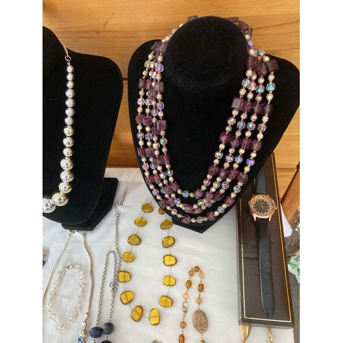 21 - Large selection of better quality costume jewellery to include M&S, FRENCH CONNECTION ,together with... 