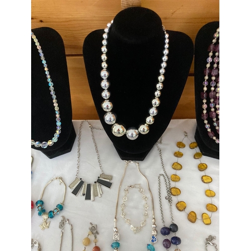 21 - Large selection of better quality costume jewellery to include M&S, FRENCH CONNECTION ,together with... 