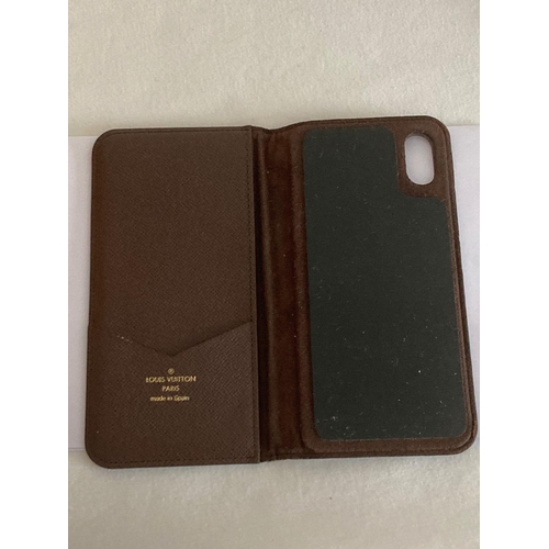 70 - Genuine Louis Vuitton folio phone case for iPhone XR or similar. Iconic LV design.Very slight sign o... 