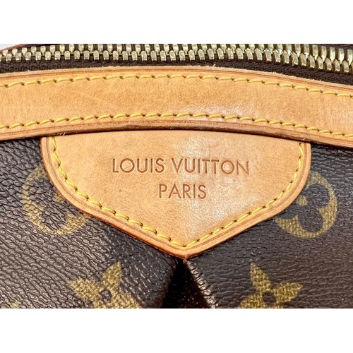 150 - A Louis Vuitton Tivoli Top-Handle Bag. Brown LV monogram canvas. Leather trim with gold-tone hardwar... 