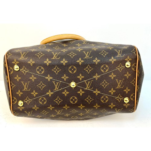 150 - A Louis Vuitton Tivoli Top-Handle Bag. Brown LV monogram canvas. Leather trim with gold-tone hardwar... 