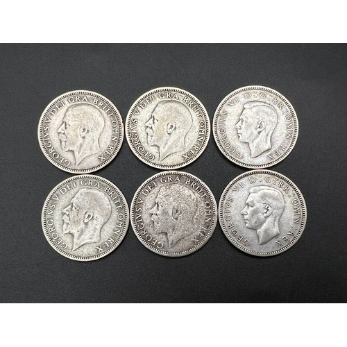 774 - A Parcel of 6 Pre-1947 Silver Shillings of Consecutive Run Dates from 1933-1938 Inclusive, all fair ... 