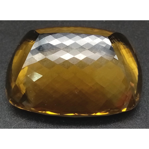 104 - A Rare, Large 263.44ct Honey Brown Quartz Deluxe Grade Gemstone. Flawless to the eye with GFCO Switz... 