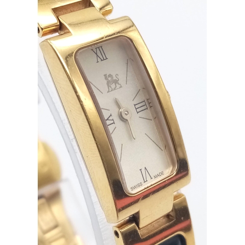 105 - A rare and beautiful FREY WILLE lavishly gold plated watch in the fashion of Egyptian Revival. Case:... 