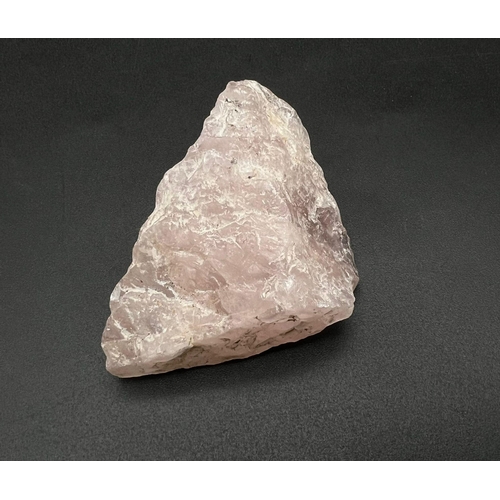 1106 - A 202ct Rough Rose Quartz Natural Gemstone. GLI Certified.