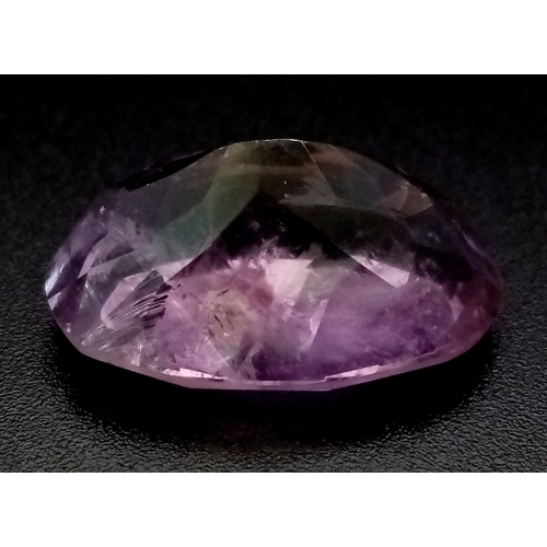 1113 - A 16.8ct Natural Oval Bi-Colour Ametrine. GLI Certified Gemstone.