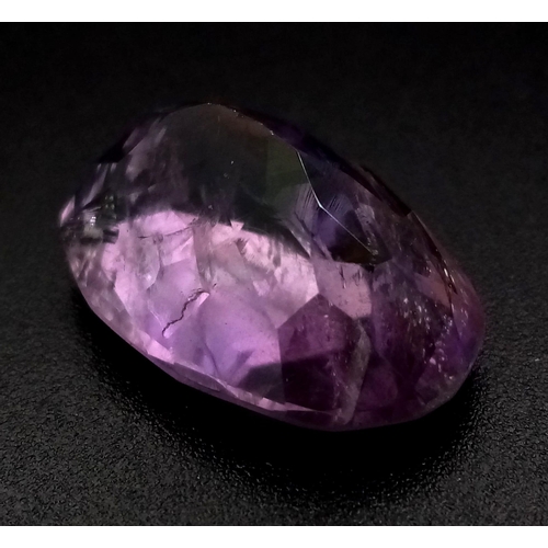 1113 - A 16.8ct Natural Oval Bi-Colour Ametrine. GLI Certified Gemstone.