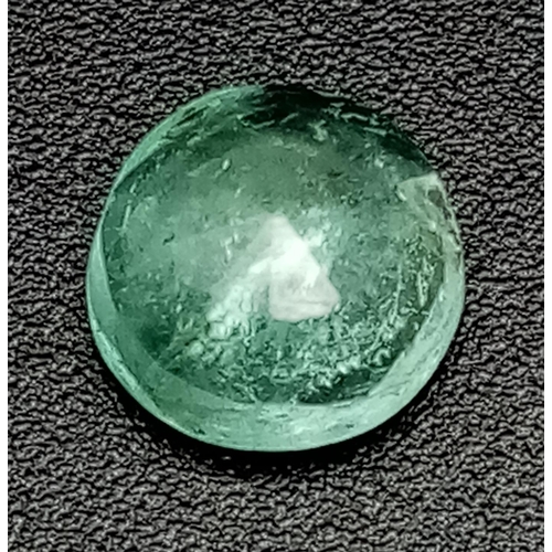 1120 - A 0.85ct Round Ethiopian Emerald Gemstone. GGI Lab Certified Stating Ethiopia Origin.