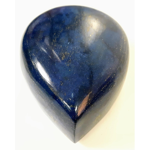 187 - An Immense 3030ct Lapis Lazuli Pear-Shaped Gemstone.  GLI Certified. This is a colour-enhanced gem.