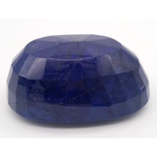 629 - A Gargantuan 6265ct Earth-Mined African Blue Sapphire Gemstone. Oval Shape. GLI Certified. This gems... 