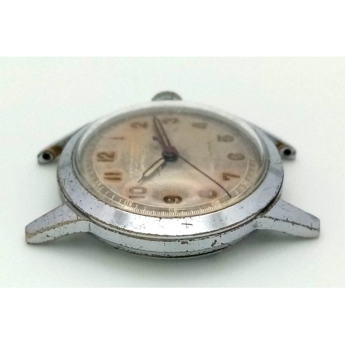 431 - A Vintage Orator of Switzerland Watch. No strap. Stainless steel case - 32mm. Dial is discoloured. I... 