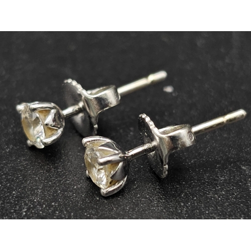 687 - A Pair of Browns Designer 18K Gold Diamond Stud Earrings. 
0.60ctw of bright, white VS1 diamonds. A ... 