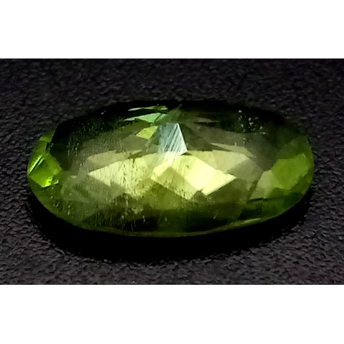 709 - A 1.96ct Natural Peridot Gemstone. Pakistan Origin with GFCO Swiss Certification.