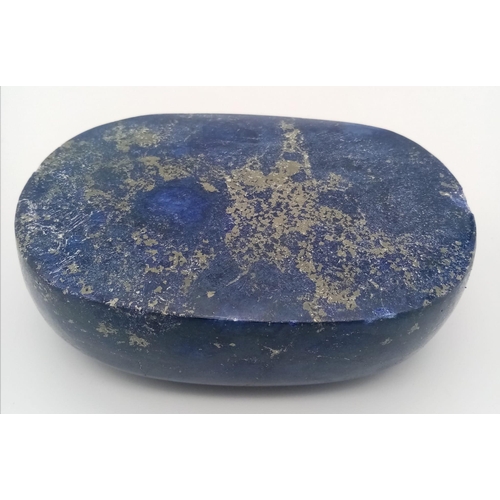 344 - A Goliath 4155ct Oval Shape Lapis Lazuli Gemstone. GLI Certified. This is a colour-enhanced gemstone... 