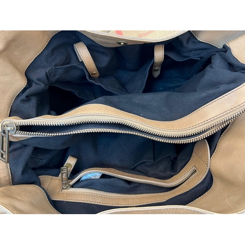 841 - A Burberry Baby Changing Tote Bag with Original Changing Matt. Some slight wear and Tear from use, B... 