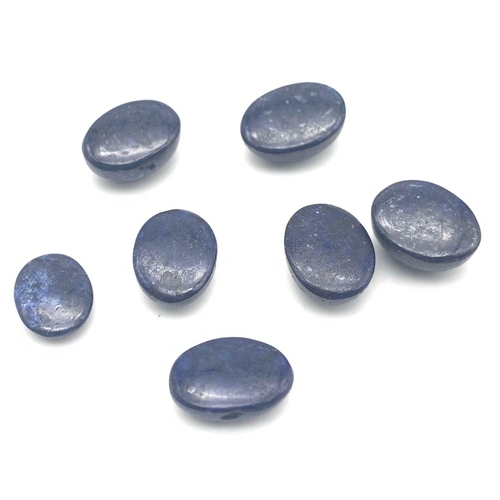 815 - A 59.30ct of Cabochon Blue Sapphires Lot, in the Oval Shapes cut. The lot include 7 pieces of gemsto... 