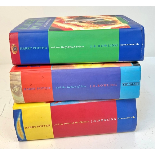 1118 - A Parcel of Three Hardback Harry Potter Books, Two First Editions including the Rare Misprint Versio... 