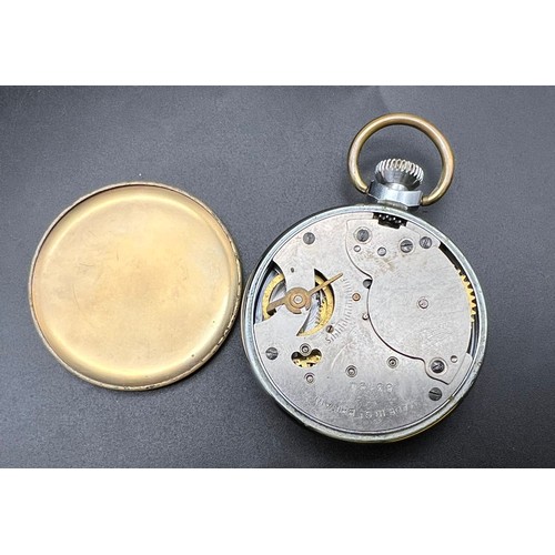 1111 - A Very Good Condition Vintage Ingersoll London Triumph Two Tone Pocket Watch. Working Order.