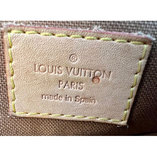 122 - A Louis Vuitton Large Flap Shoulder Bag and Dust Cover. LV monogram canvas. Gold-tone hardware. Thic... 