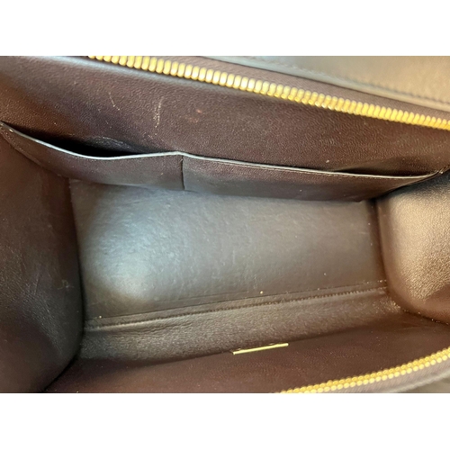 1074 - A Celine Tri Colour Leather Medium Tapeze Top Handle Bag. 24 x 16 x 30cm. In good condition but plea... 