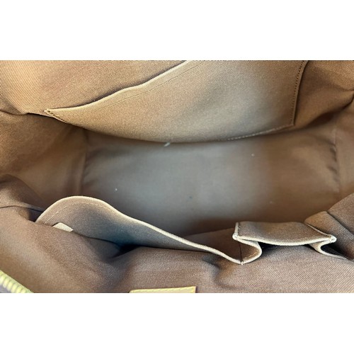 A Louis Vuitton Tivoli Top-Handle Bag. Brown LV monogram canvas. Leather  trim with gold-tone hardwar