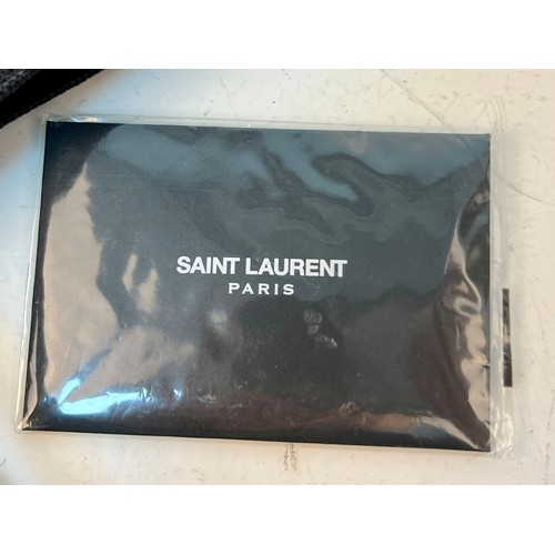 694 - A Saint Laurent (YSL) Large Black Rive Gauche Tote Bag. Rive Gauche translates to left bank. Crafted... 