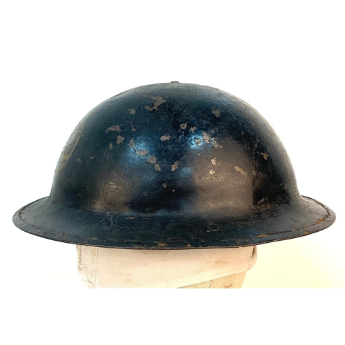 137 - WW2 British Home Front N.A.S.C Helmet National Aircraft Spotters Club.