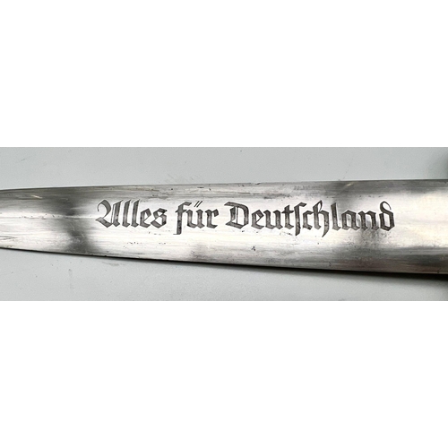 19 - 3rd Reich Niederrhein District S.A Dagger with full Rohm inscription. Maker Solinger Metall Fabrik (... 