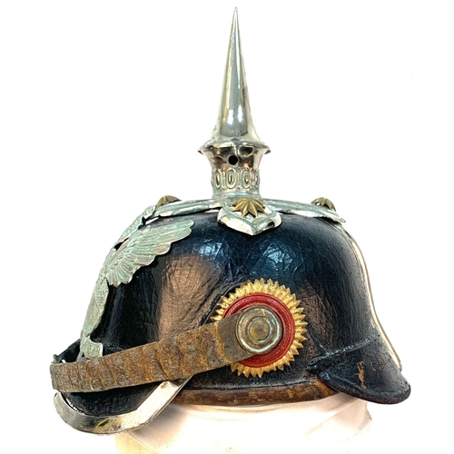 214 - WW1 Imperial German Restored 1845 Model Bayen Dragoner Regiment No.20 Officers Pickelhaube.