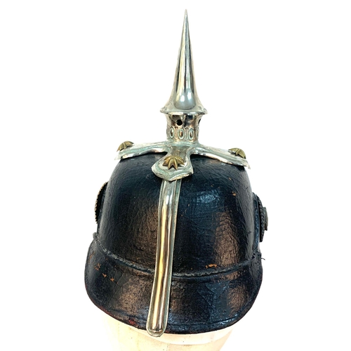 214 - WW1 Imperial German Restored 1845 Model Bayen Dragoner Regiment No.20 Officers Pickelhaube.