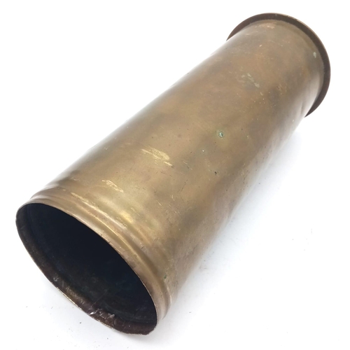 221 - INERT WW1 Imperial German 77mm HE Shell. Dated 1917. No International Shipping is available on this ... 