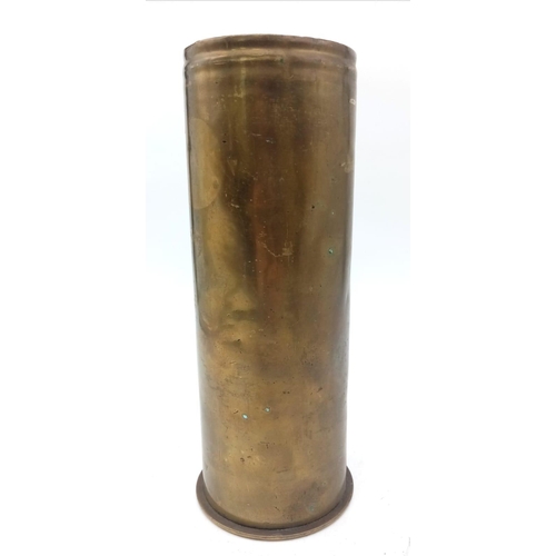 221 - INERT WW1 Imperial German 77mm HE Shell. Dated 1917. No International Shipping is available on this ... 