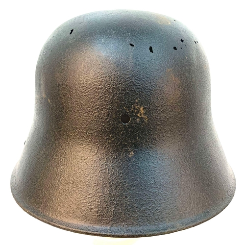 250 - WW1 German M16 Stalhelhm Helmet. Found on the Western Front with post war memorial painting.